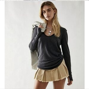 NWOT- Free People It's A Secret Long-Sleeve Tee